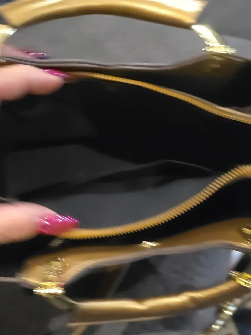 Gold Accent Monogram Satchel Handbag - Designer Style